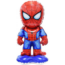 Шар 3D (21''/53 см) Фигура на подставке (воздух) , Человек Паук, 1 шт. в уп.