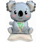 Шар 3D (23''/58 см) Фигура на подставке,(воздух)  Коала, 1 шт.