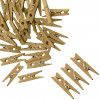 Декоративные прищепки, 3 мм, Золото, 24 шт.