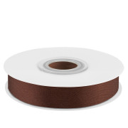 Лента атласная (1,2 см*22,85 м) Шоколадный, 1 шт.
