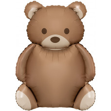 Шар (35''/89 см) Фигура, Мишка, Сатин, 1 шт. в уп. Шар (35''/89 см) Фигура, Мишка, Сатин, 1 шт. в уп.