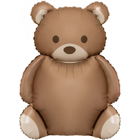 Шар (35''/89 см) Фигура, Мишка, Сатин, 1 шт. в уп. Шар (35''/89 см) Фигура, Мишка, Сатин, 1 шт. в уп.