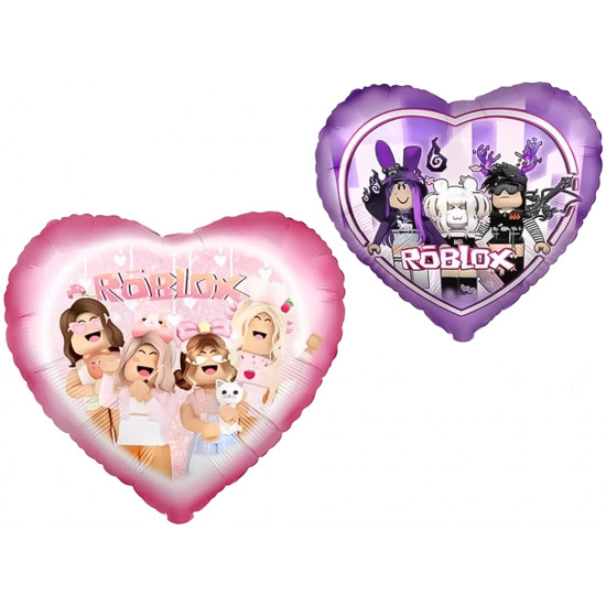Шар (18''/46 см) Сердце, Любимая игра, Розовый/Сиреневый, 1 шт.