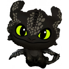 Шар (32''/81 см) Фигура, Любимый Дракон, Черный, 1 шт.