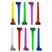 Карнавальные язычки гудки, Шумчики, Ассорти, 11 см, 10 шт. в упак.