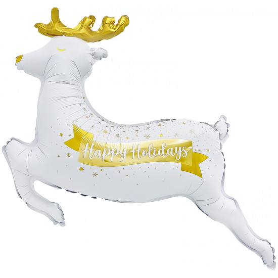 Шар (45''/114 см) Фигура, Новогодний олень, 1 шт.