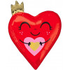 Шар (25''/64 см) Сердце, Влюбленные глазки, 1 шт. в уп.