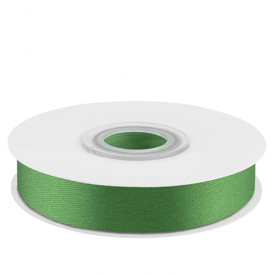 Лента атласная (1,2 см*22,85 м) Изумрудно-зеленый, 1 шт.