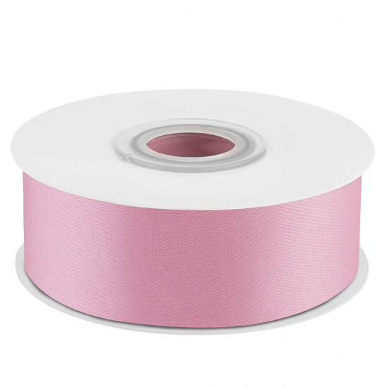 Лента атласная (2,5 см*22,85 м) Розовый, 1 шт. Лента атласная (2,5 см*22,85 м) Розовый, 1 шт.