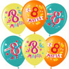 Шар (12''/30 см) 8 Марта, Весенний праздник, Ассорти, пастель, 1 ст, 25 шт.
