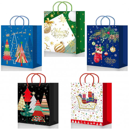 246/247/248/249/250 mix М25 Пакет подарочный ламинированный(180*227*100)_НГ