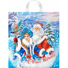 Пакет с петл. руч. Новогоднее пожелание 38х42/40