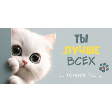 Dream Cards Конверт для денег "Ты лучше всех" (котик) ЛХ-0184