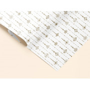 Упаковочная бумага Зимний орнамент (70х100, 10 л, 5+0 доп пантон золото)