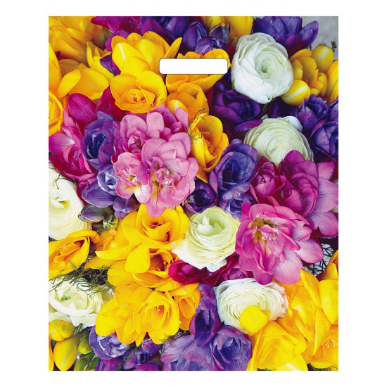 Пакет вырубной Весенний букет 38х45/60мкм