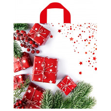 Пакет петлевой Время подарков 42х38/37мкм