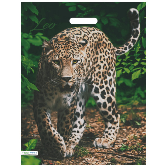 Пакет вырубной  Леопард 41х51/80 мкм