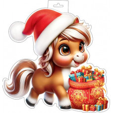 Плакат фигурный (лошадь)