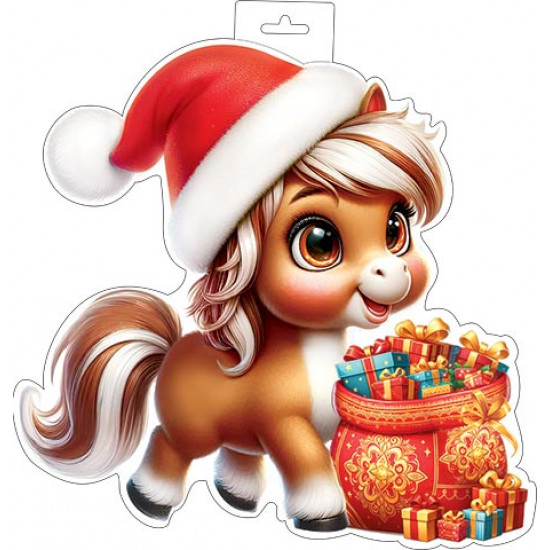 Плакат фигурный (лошадь)