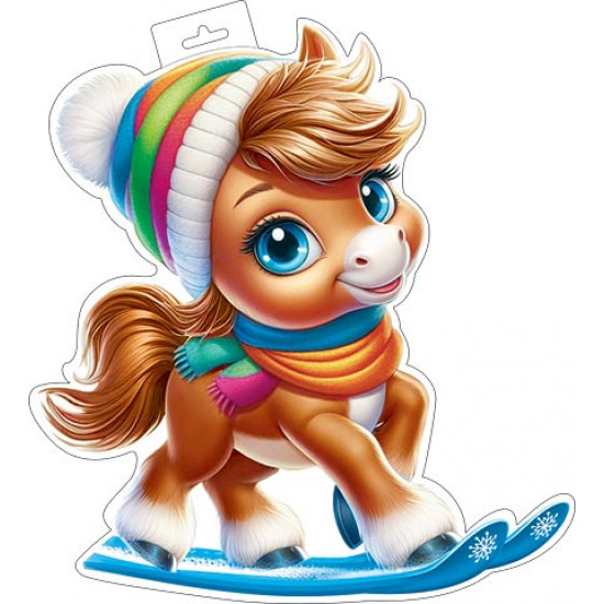 Плакат фигурный (лошадь)