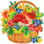 Открытка для украшения на скотче (корзина)