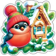 Открытка для украшения на скотче