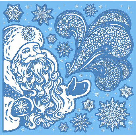 Наклейка оформительская новогодняя ( пластизоль )