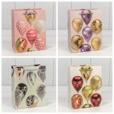 Пакет подарочный с тиснением "Воздушные шары" (микс) 18*23*10 210г 1/20 1/360