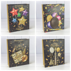 Пакет подарочный с 3D аппликацией "Праздник" (микс 263) 26*32*10 210г 1/20 1/240 Пакет подарочный с 3D аппликацией "Праздник" (микс 263) 26*32*10 210г 1/20 1/240