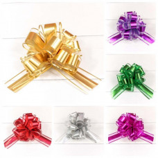 Бант-шар 5 см "Ажурный" с органзой (микс) 1/50 1/1500