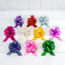 Бант-шар 3 см с золотой полосой (микс) 1/50 1/3000