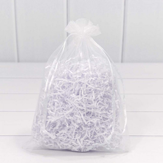 Мешочки из органзы 14*20 Белый 1/100 1/3000