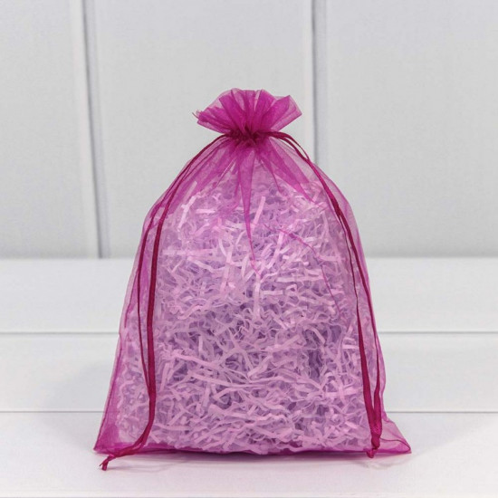 Мешочки из органзы 14*20 Малиновый 1/100 1/3000