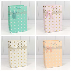 Пакет подарочный "Леди" с тиснением (микс) 20*30*13 230г 1/20 1/240