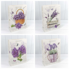 Пакет подарочный "Лаванда" (микс 189) 31*42*12 210г 1/20 1/80