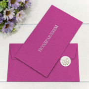 Конверт подарочный 16,9*9,4см Поздравляем