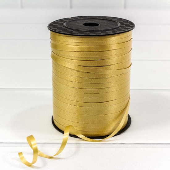 Лента Полипропилен (бобина) 0,5см*500ярд Золотой 1/5 1/40