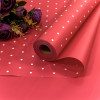 Плёнка 58см 800г матовая "Мелкий горошек" 55мкм Красный-3546 1/12