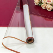 Плёнка 0,57*10м матовая/глянцевая с окошком 55мкм Винный 1/30