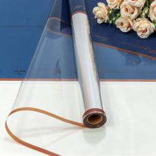 Плёнка 0,57*10м матовая/глянцевая с окошком 55мкм Синий 1/30