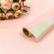Плёнка 0,58*5м "Хамелеон" 70мкм Светло-розовый 1/30