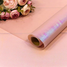 Плёнка 0,58*5м "Хамелеон" 70мкм Розовый 1/30