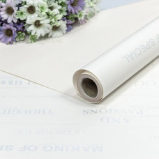 Плёнка 0,58*10м матовая с печатью 60мкм Белый 1/30 Плёнка 0,58*10м матовая с печатью 60мкм Белый 1/30