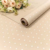 Плёнка 0,58*10м матовая "Мелкий горошек" 65мкм Бежево-серый 1/30