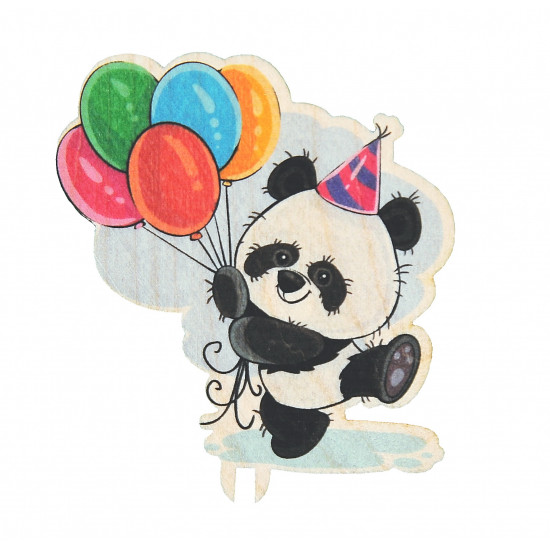 Панда с шариками
