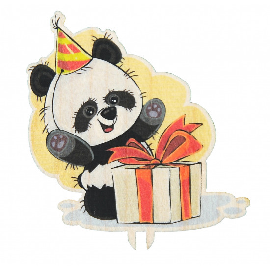 Панда с подарком