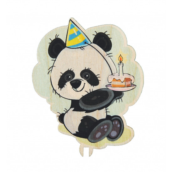 Панда с тортиком