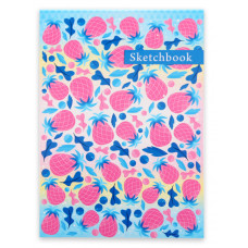 Скетчбук Ананасы А5, 48л, КБС С48-2213