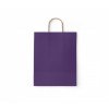Пакет бумажный 80 г/м2 ПЗБМ крученые ручки 250*220*120 Dark Violet с печатью (250, 0)