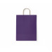 Пакет бумажный 80 г/м2 ПЗБМ крученые ручки 250*220*120 Dark Violet с печатью (250, 0)